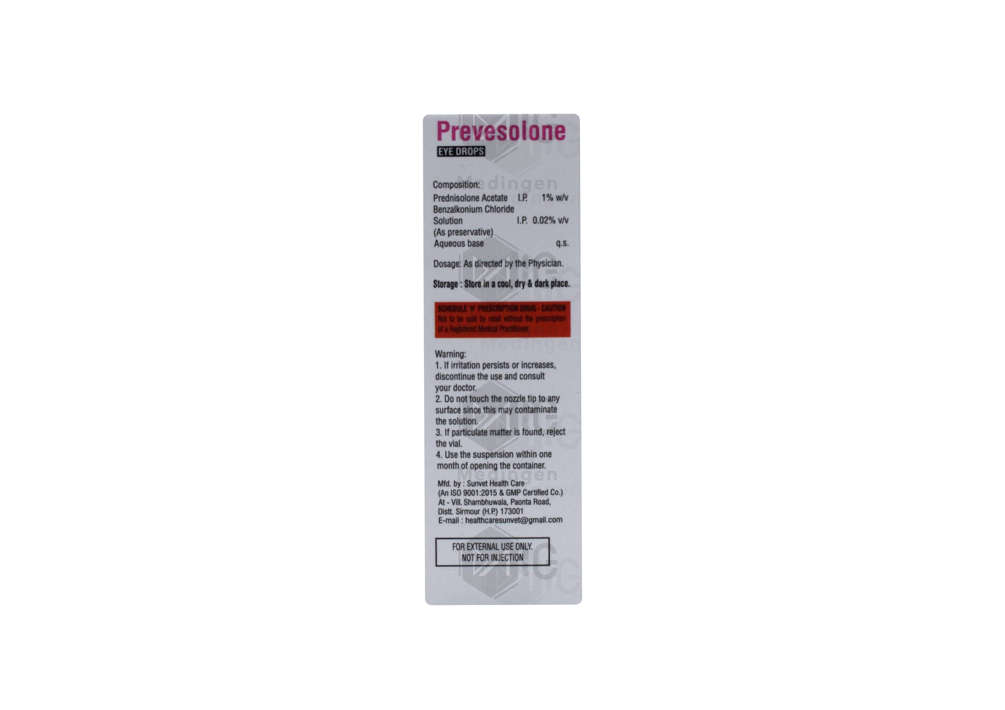 PREVESOLONE EYE DROPS